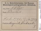 Etiketten zu Tetraedrit (NHMW-MIN-Ak190)